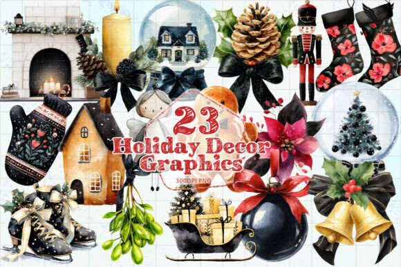Download Holiday Decor Graphics PNG - Decor graphics Collection